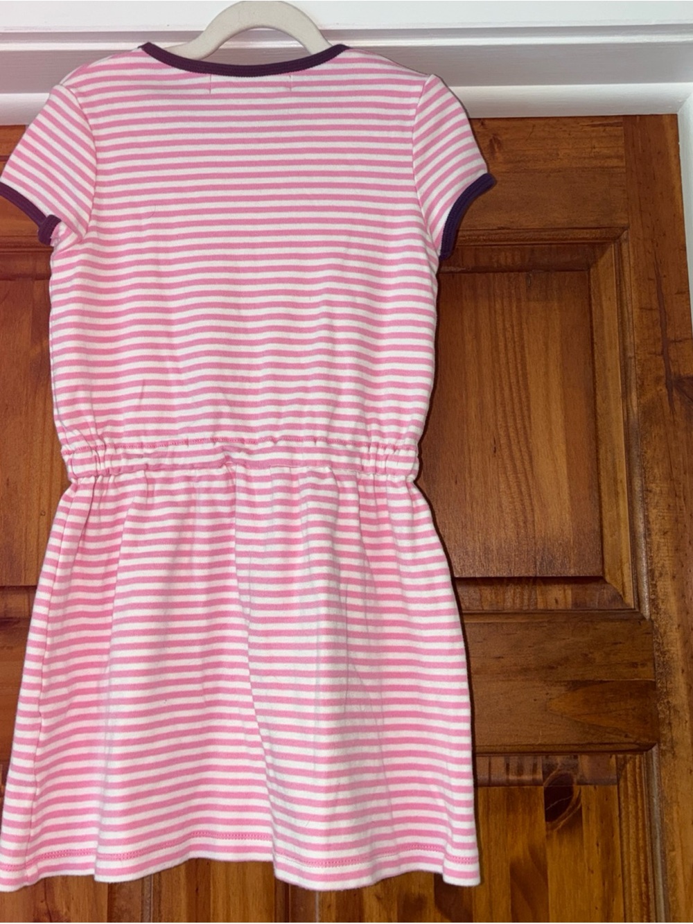 Masters Pink and White Striped Top with Navy Trim - Picture 5 of 5